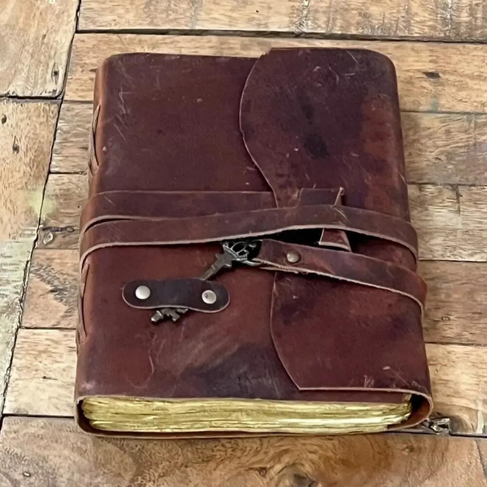 The Kid Warplan Leather Journal Prompt Motivation Planner Key Charm